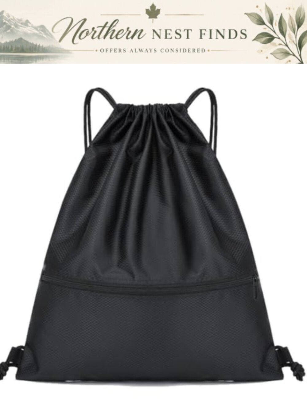 Drawstring Backpack Gym Sport Lightweight Sack
